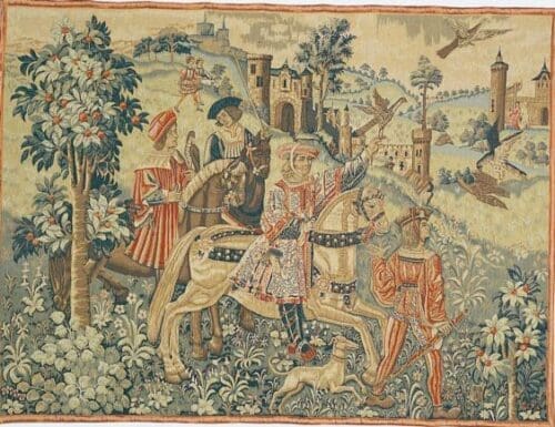 43955 - Three Mounted Noblemen